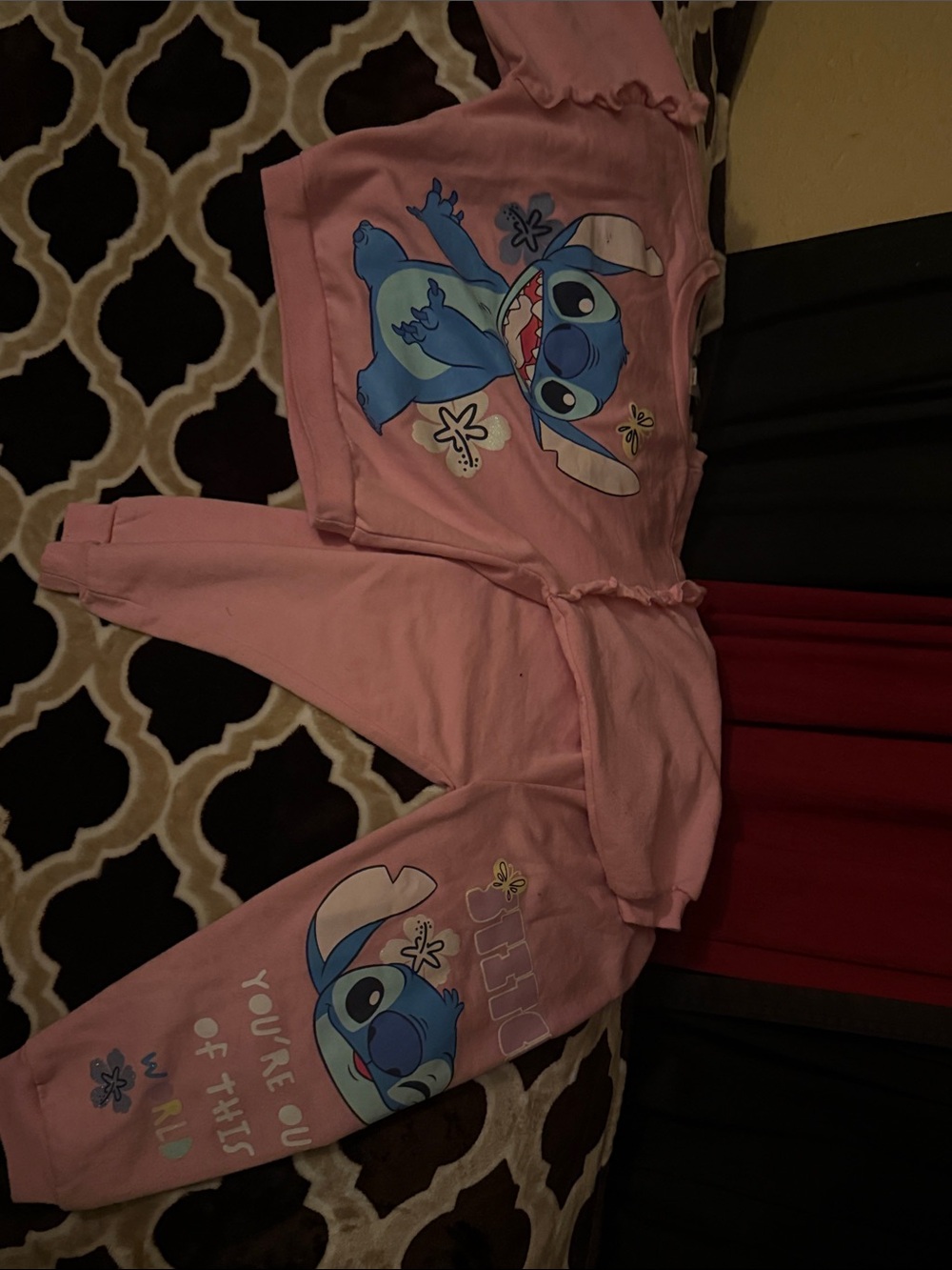 Disney Pink Stitch Kids Tee